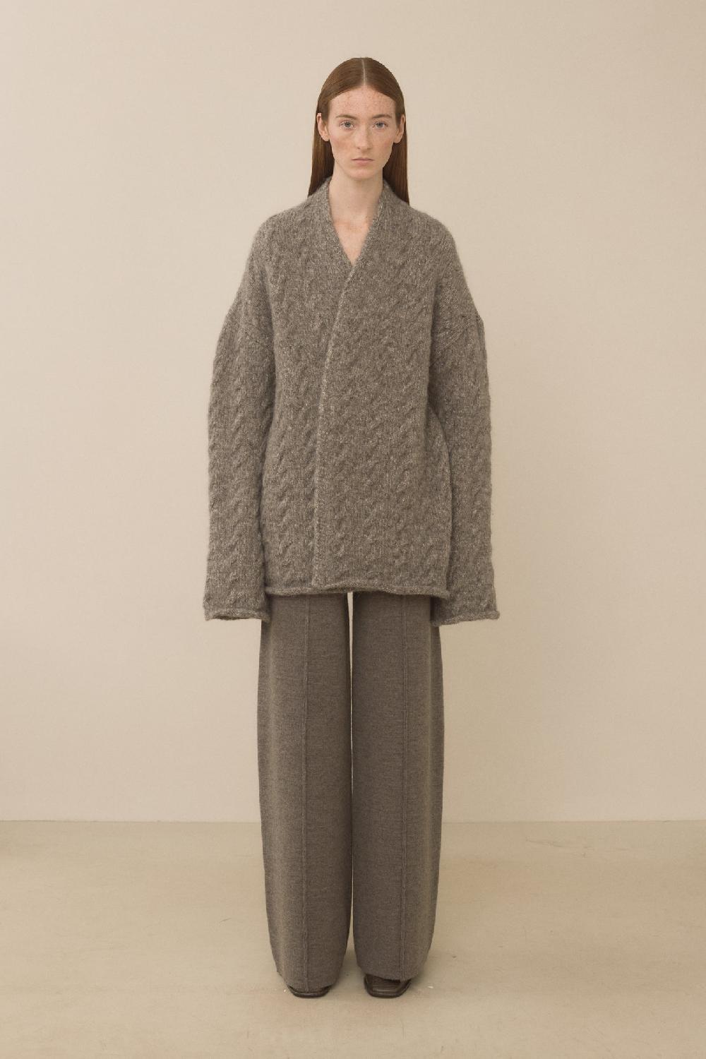 Lauren Manoogian CABLE CARDIGAN CINDER