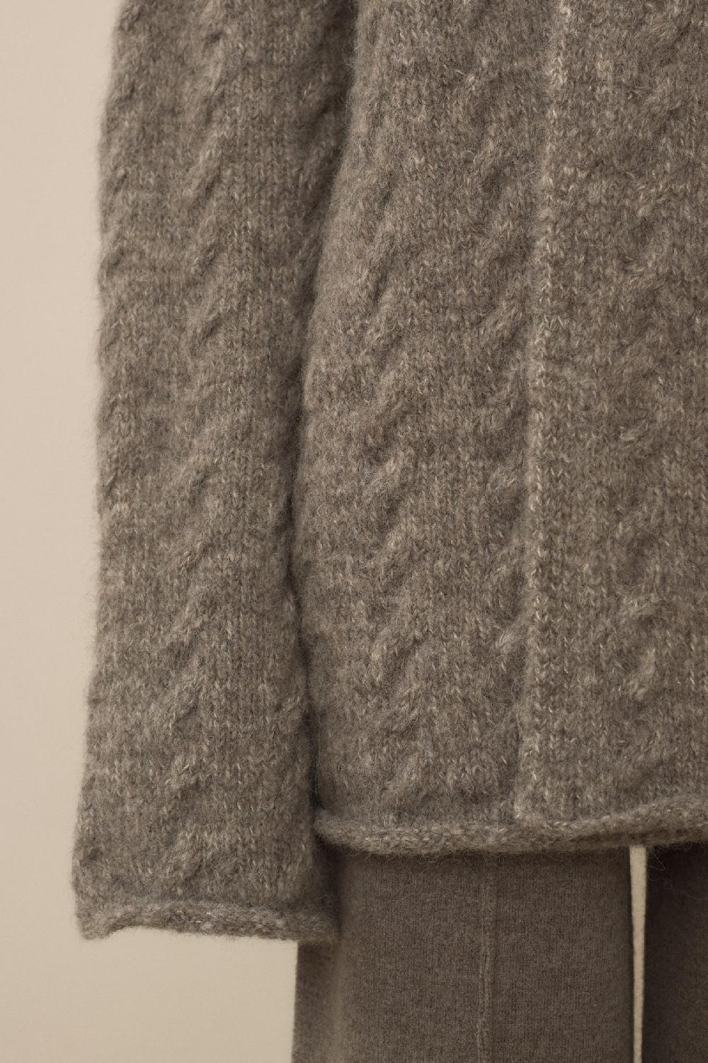 Lauren Manoogian CABLE CARDIGAN CINDER