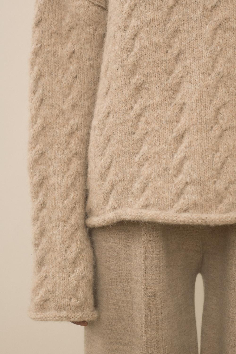 Lauren Manoogian CABLE CREWNECK HUSK