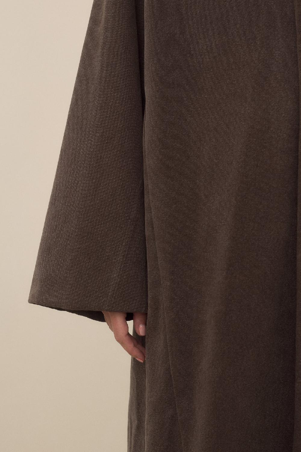 Lauren Manoogian CANVAS CAR COAT WASHED SOIL