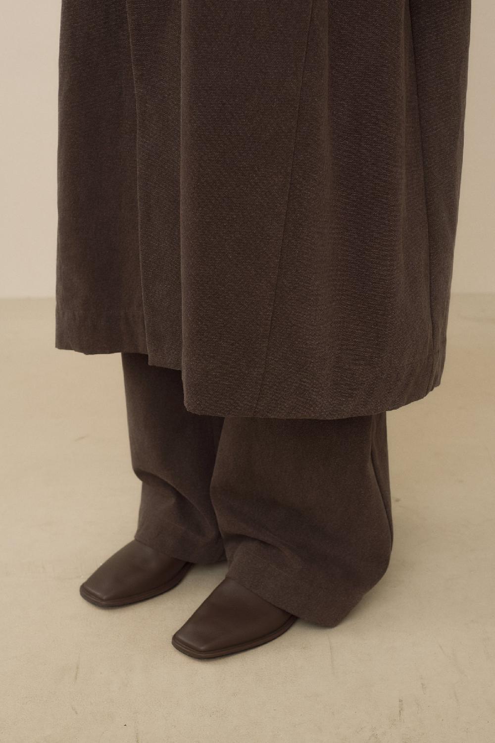 Lauren Manoogian CANVAS CAR COAT WASHED SOIL