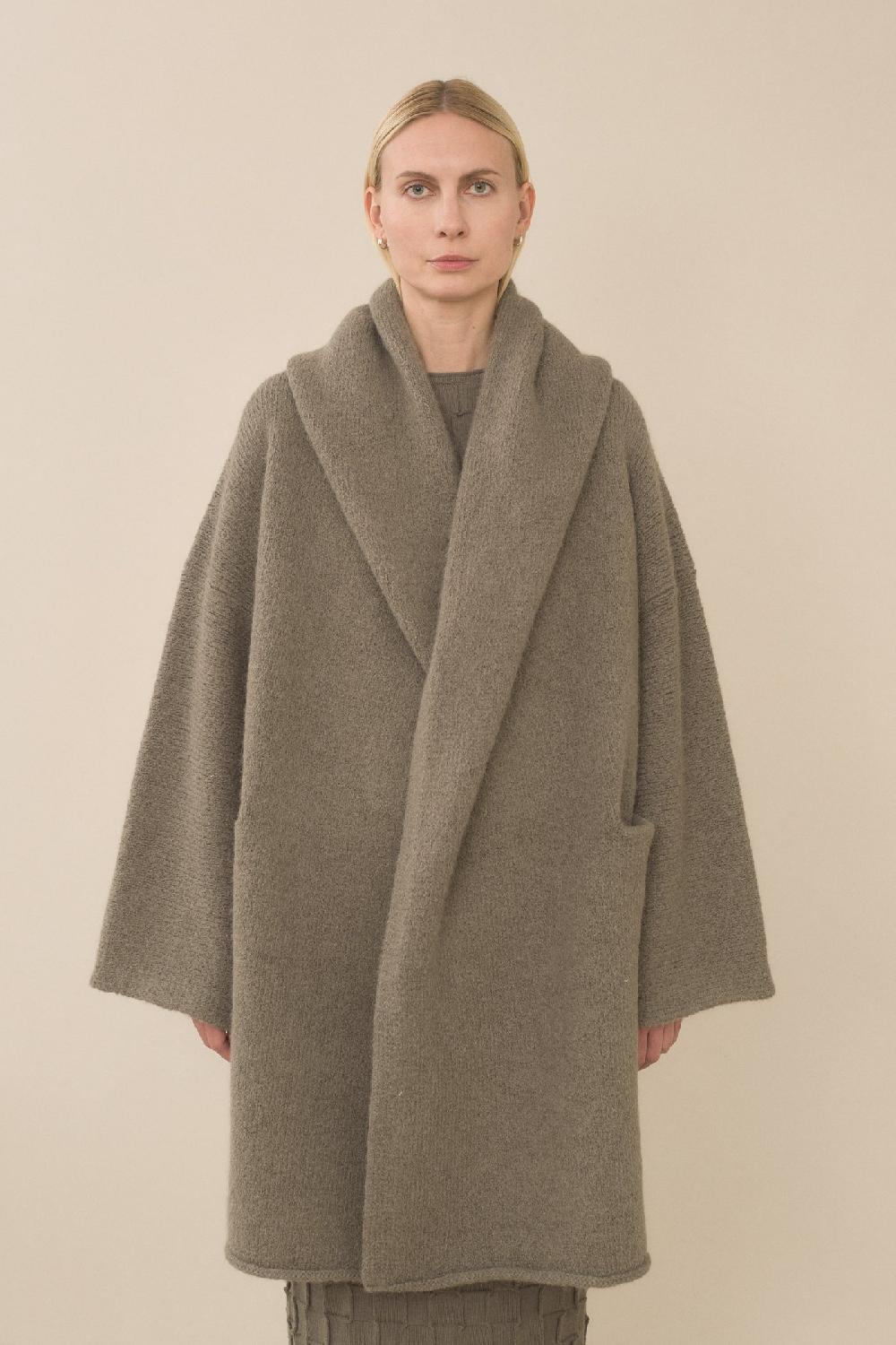 lauren manoogian CAPOTE COAT CONCRETE