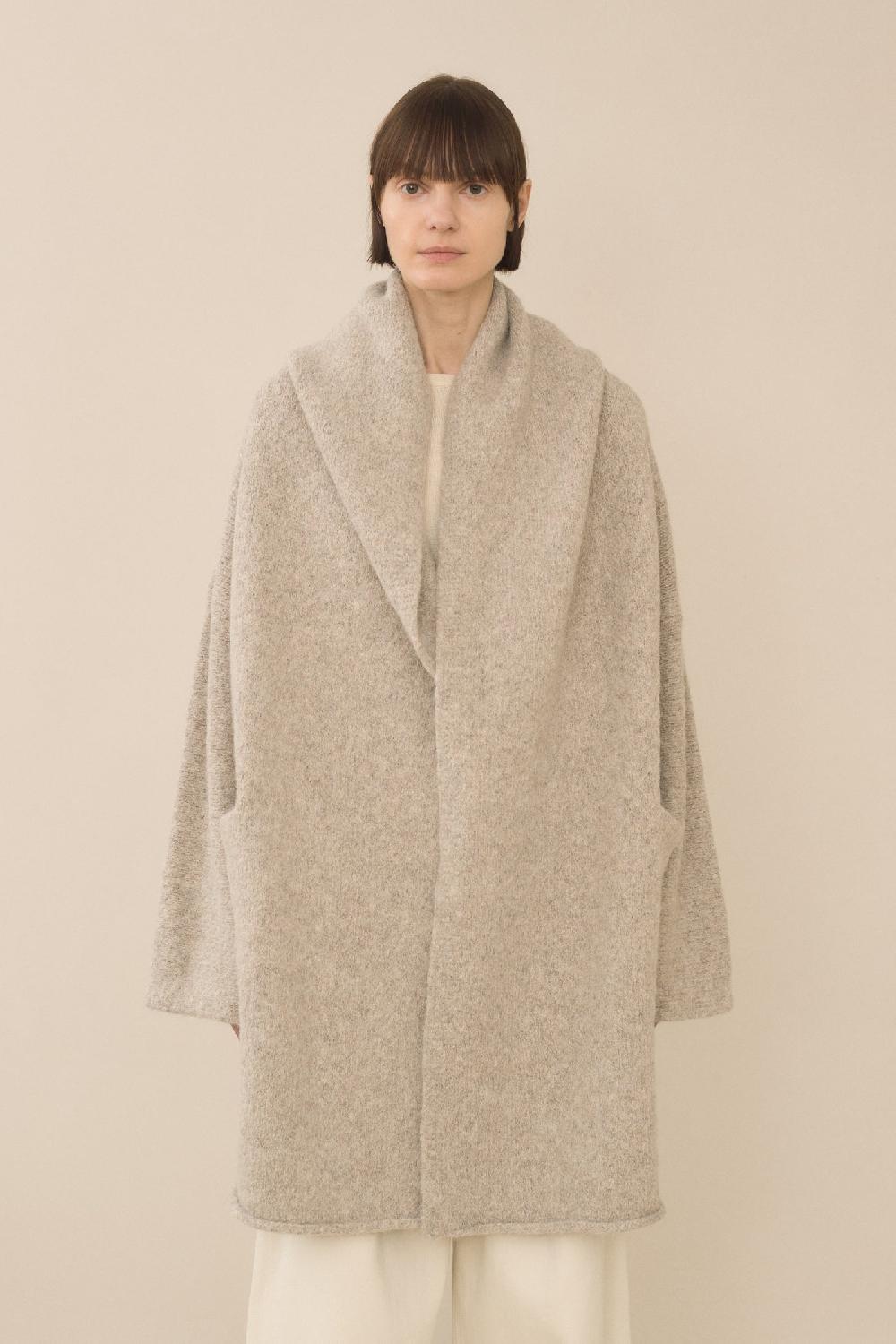 lauren manoogian CAPOTE COAT PEBBLE