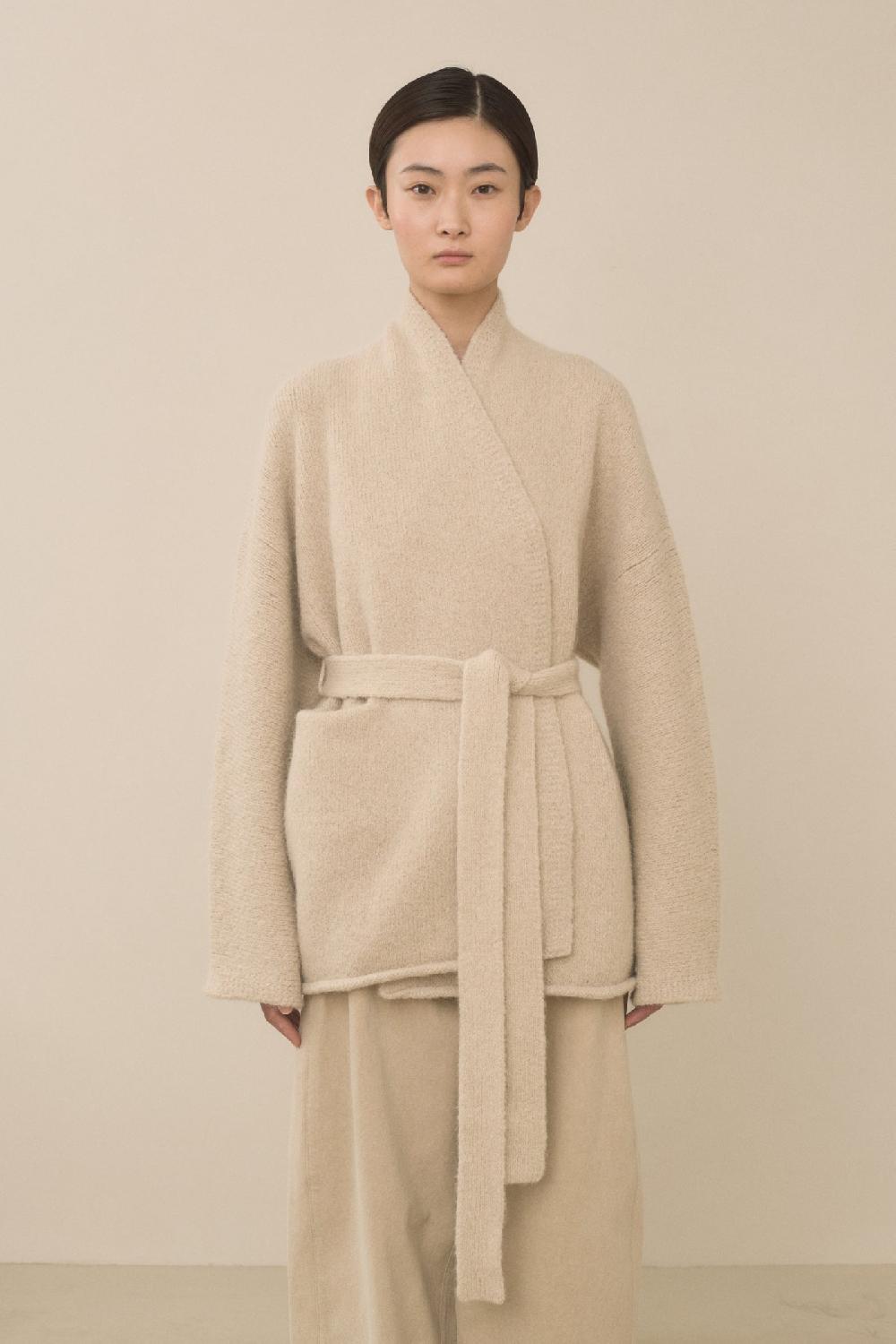 lauren manoogian COTO CARDIGAN ANTIQUE MELANGE