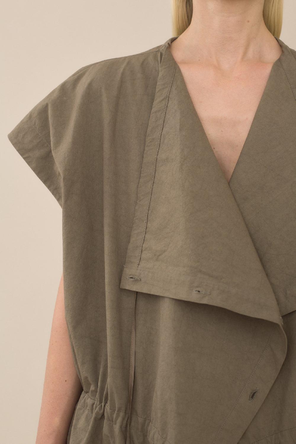 Lauren Manoogian COWL GILET MOLE