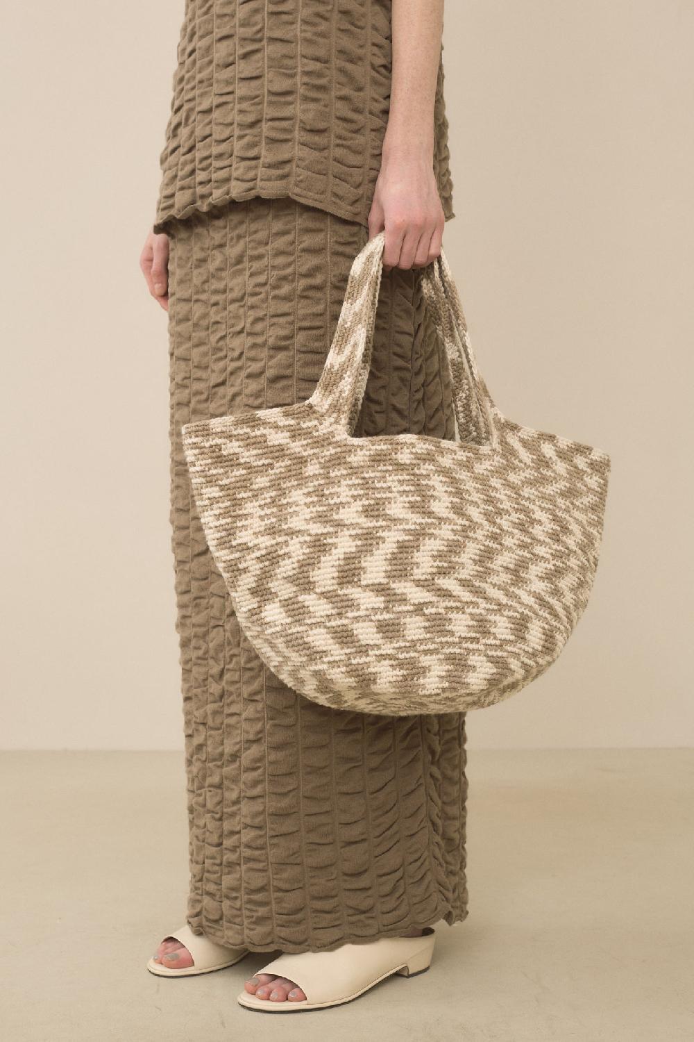 Lauren Manoogian CROCHET BOWL TOTE EARTH SPACE