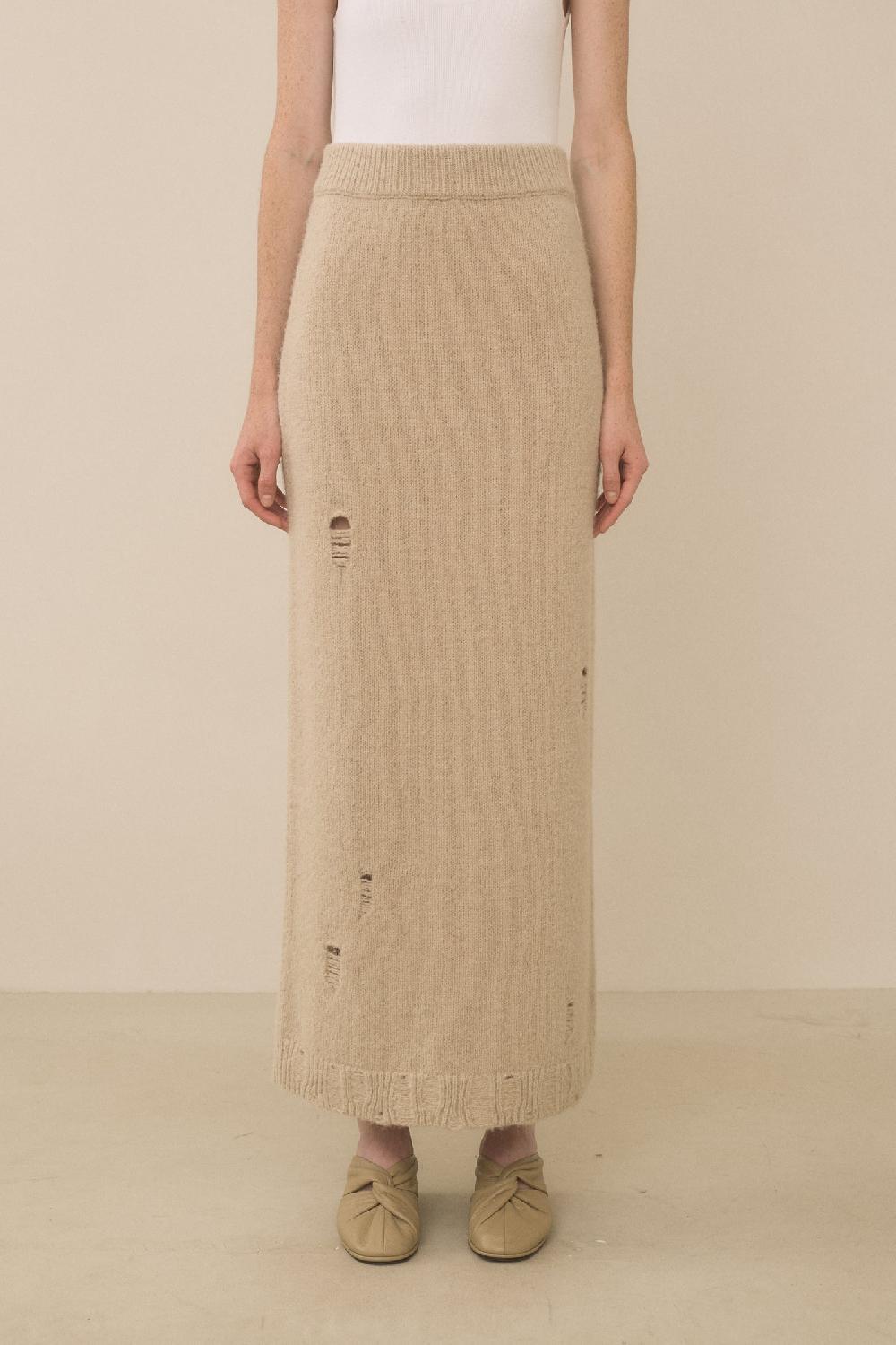 Lauren Manoogian DISTRESSED SKIRT ANTIQUE