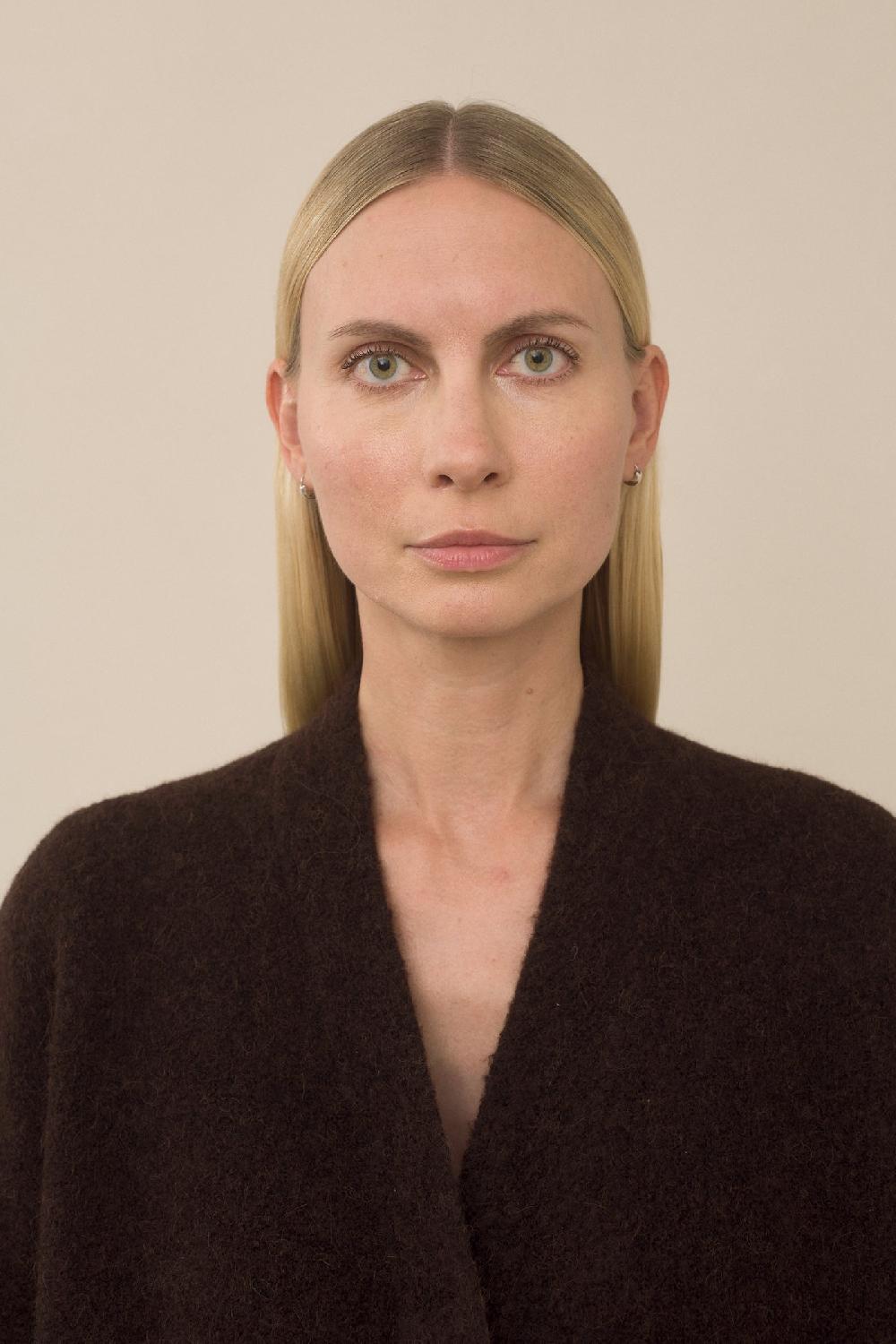 Lauren Manoogian DOUBLE FACE CARDIGAN MERLOT