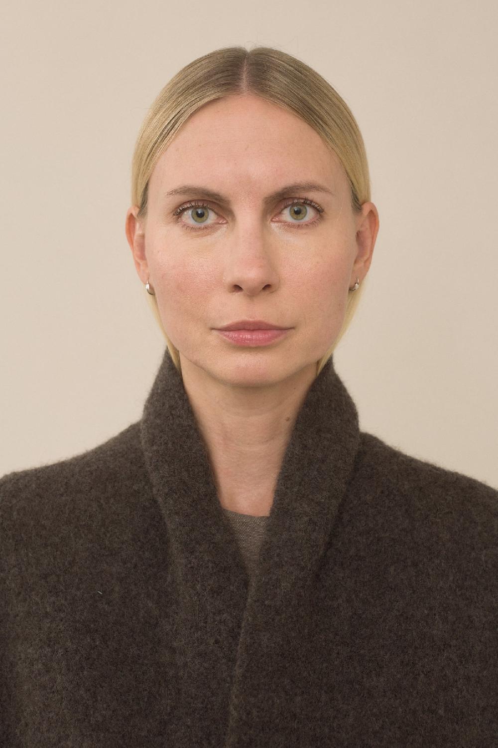 Lauren Manoogian DOUBLE FACE LONG COAT BLACKENED