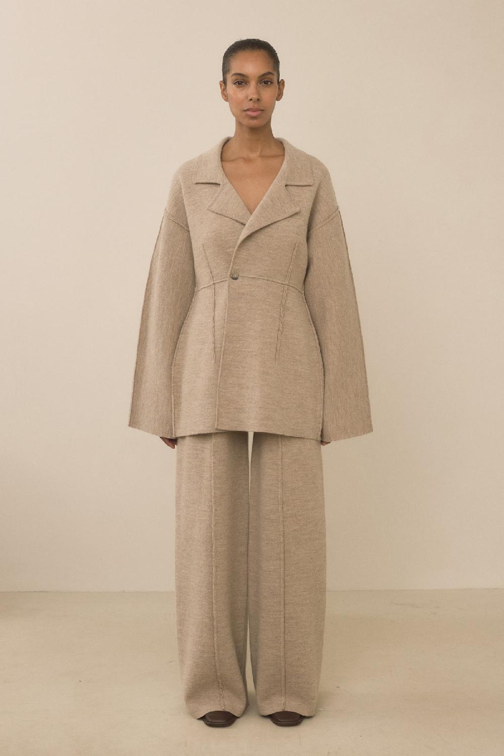 Lauren Manoogian DOUBLE KNIT BLAZER OAK