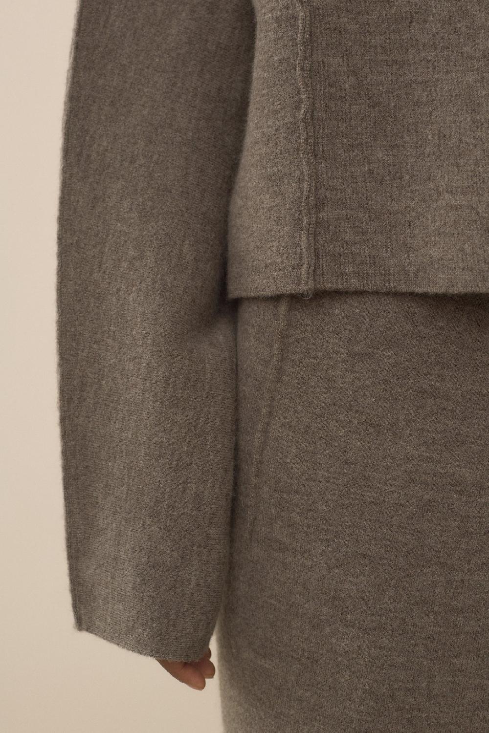 Lauren Manoogian DOUBLE KNIT BOATNECK CINDER