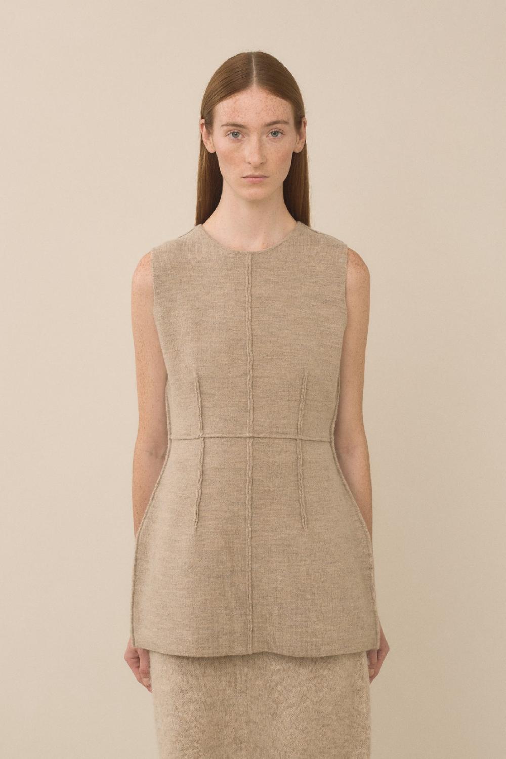 lauren manoogian DOUBLE KNIT BODICE OAK