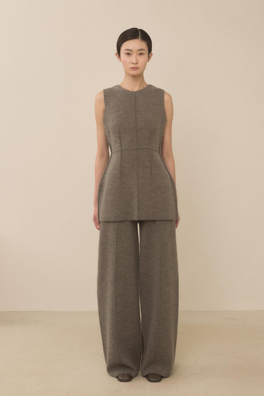 Lauren Manoogian DOUBLE KNIT TROUSER CINDER