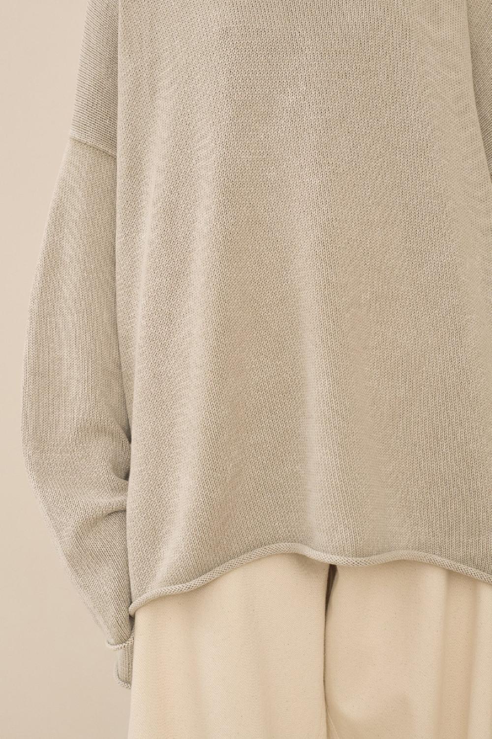 Lauren Manoogian FADE ROLLNECK WASHED CLAY