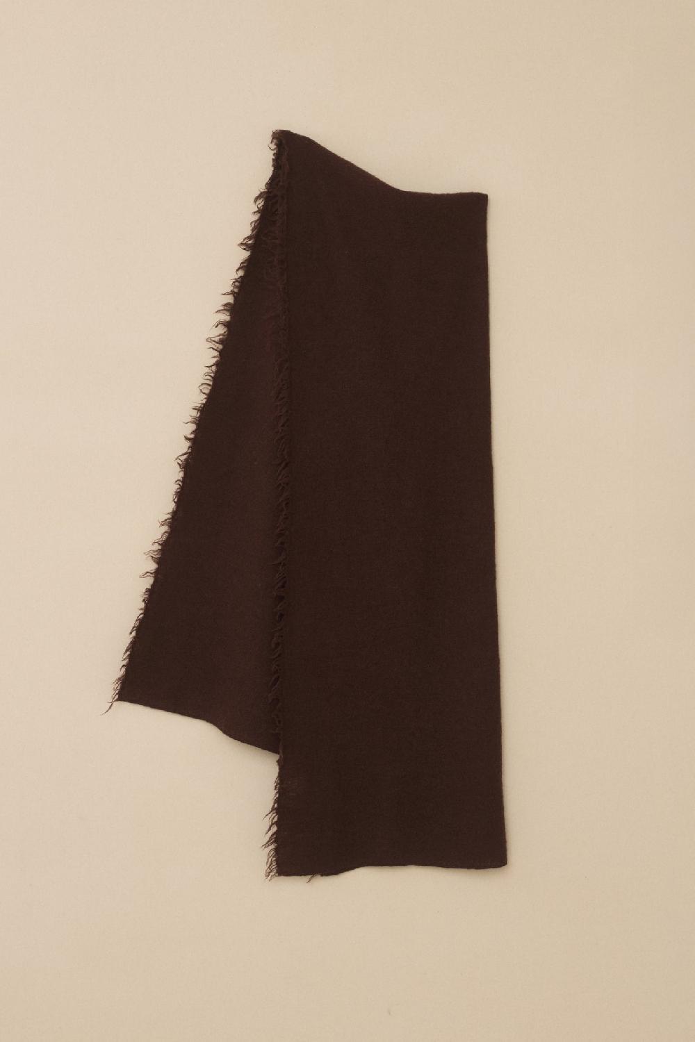lauren manoogian FELT FRINGE SCARF MERLOT