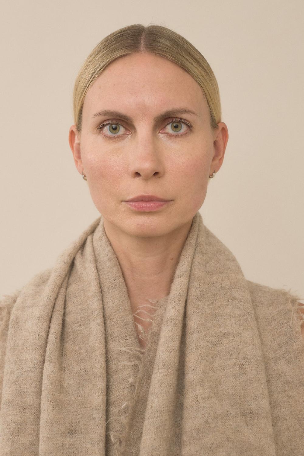 Lauren Manoogian FELT FRINGE SCARF OAK