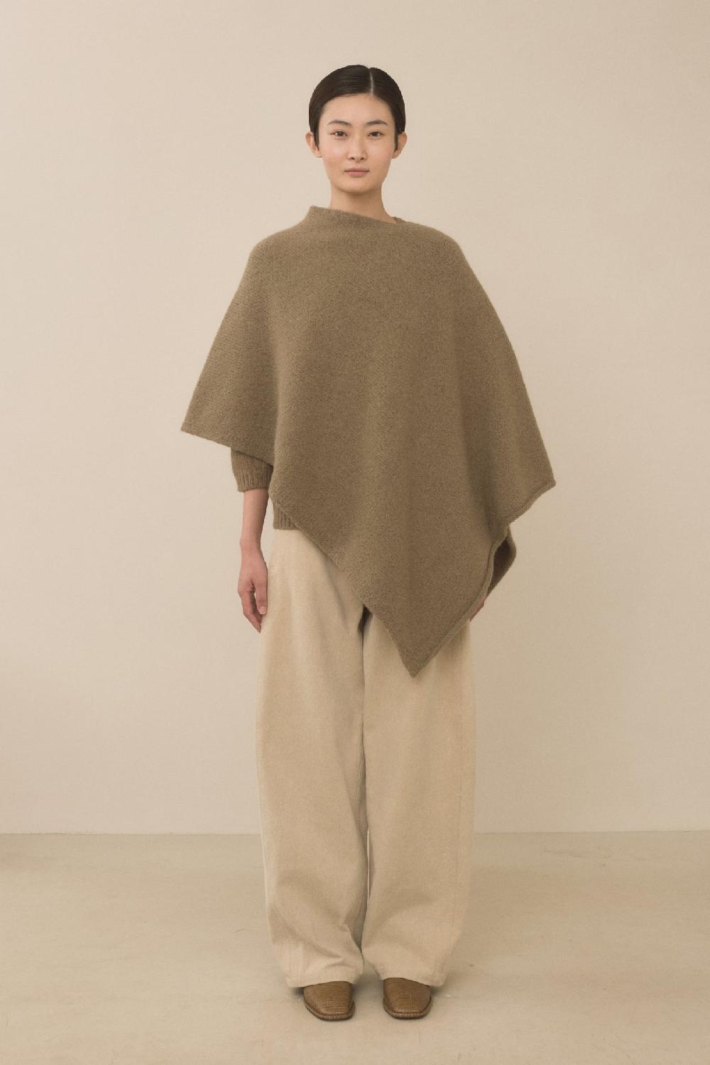 Lauren Manoogian FOLD PONCHO TOBACCO