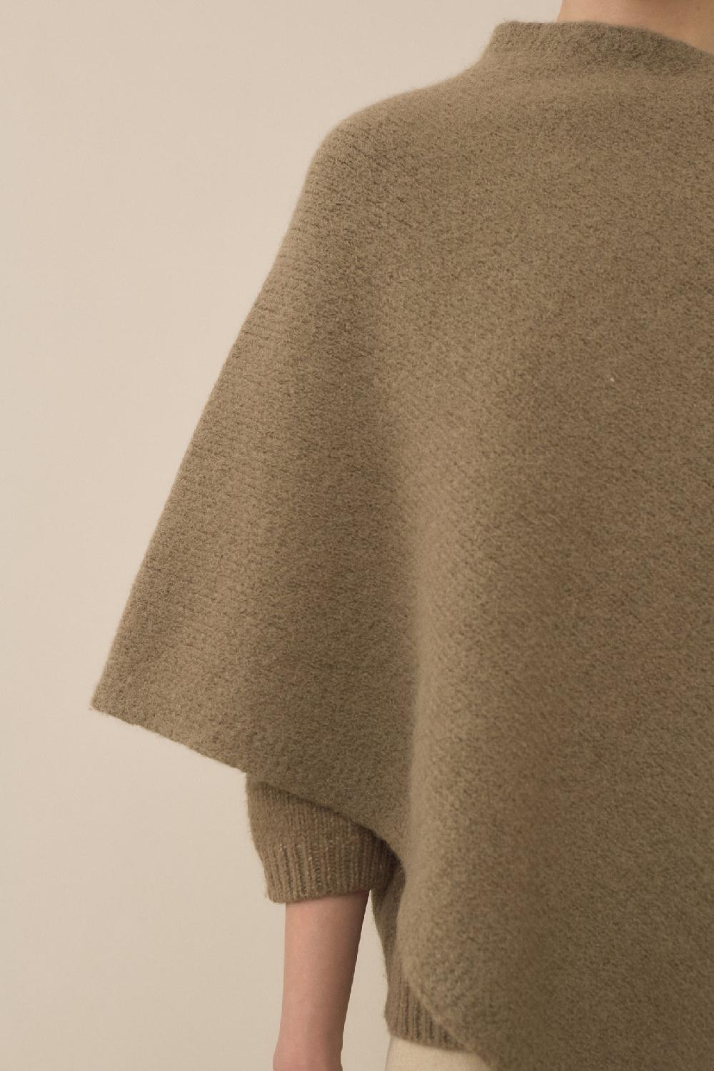 Lauren Manoogian FOLD PONCHO TOBACCO