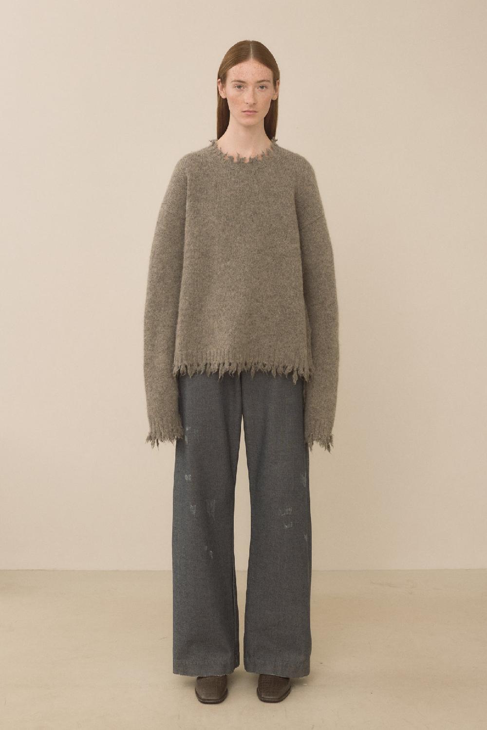 Lauren Manoogian FRAY CREWNECK ROCK