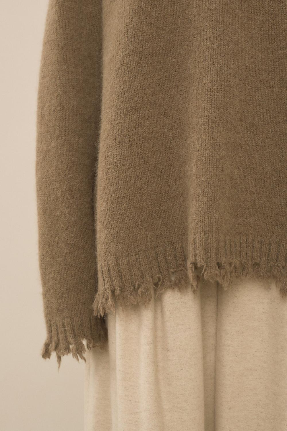 Lauren Manoogian FRAY TURTLENECK TOBACCO