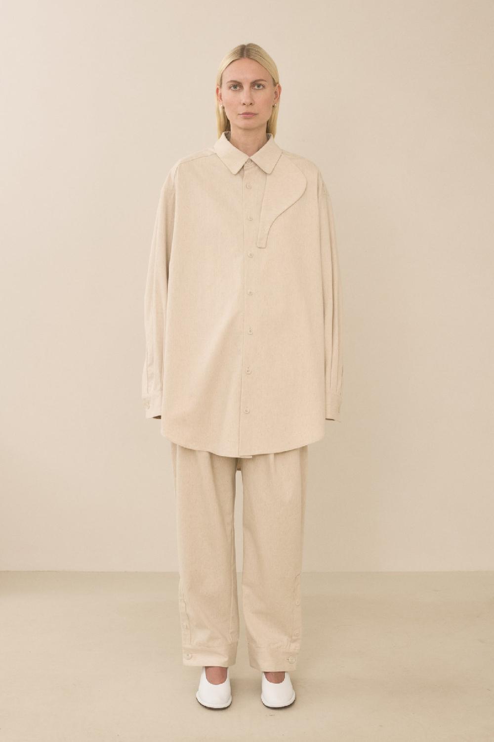 Lauren Manoogian GAITER SHIRT NATURAL