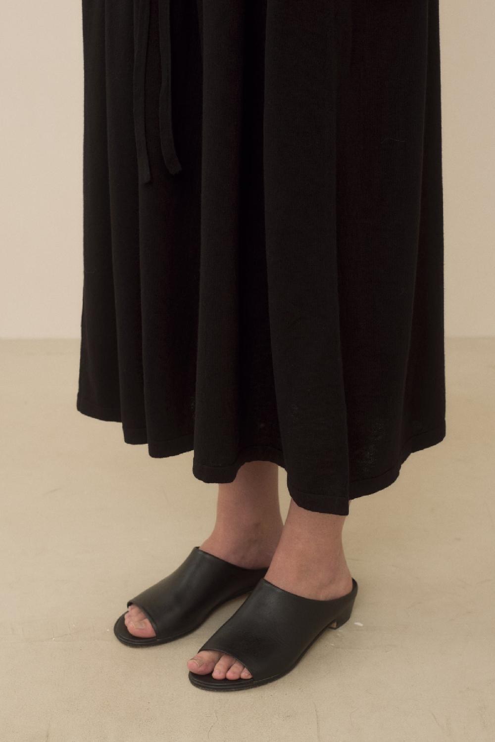 Lauren Manoogian GATHER DRESS BLACK