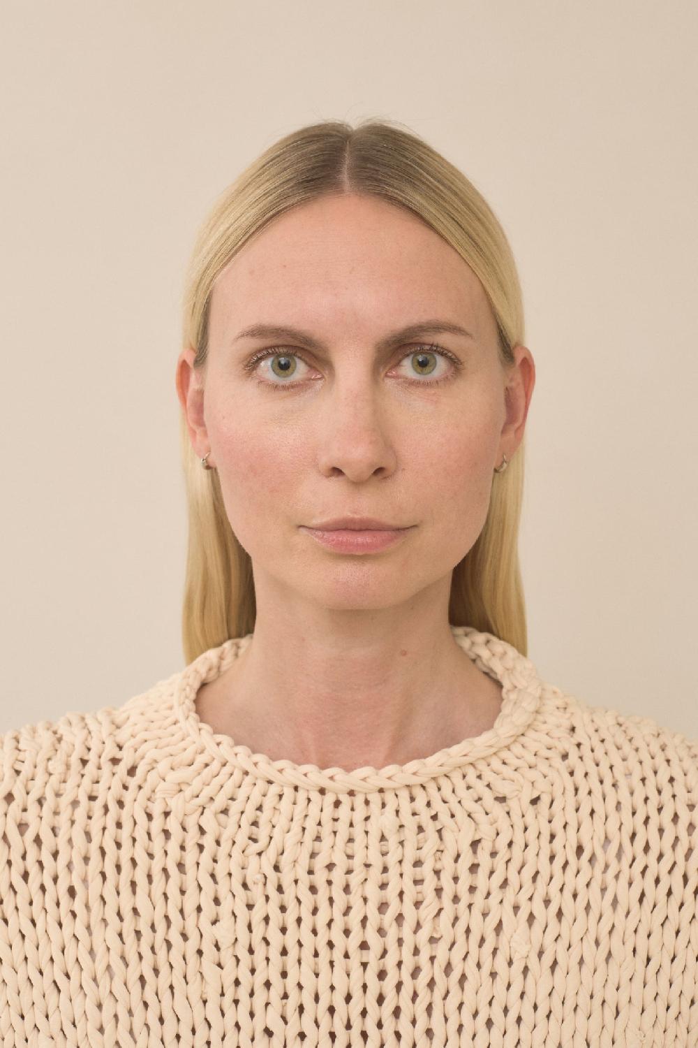 Lauren Manoogian HANDKNIT JERSEY TEE WASHED IVORY