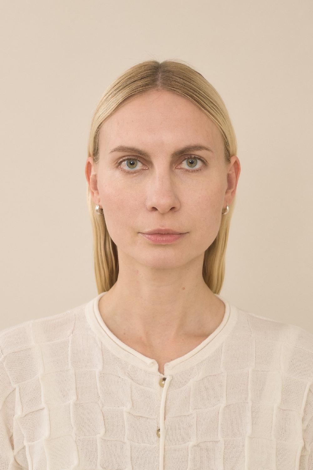 Lauren Manoogian INLAY CARDIGAN WHITE