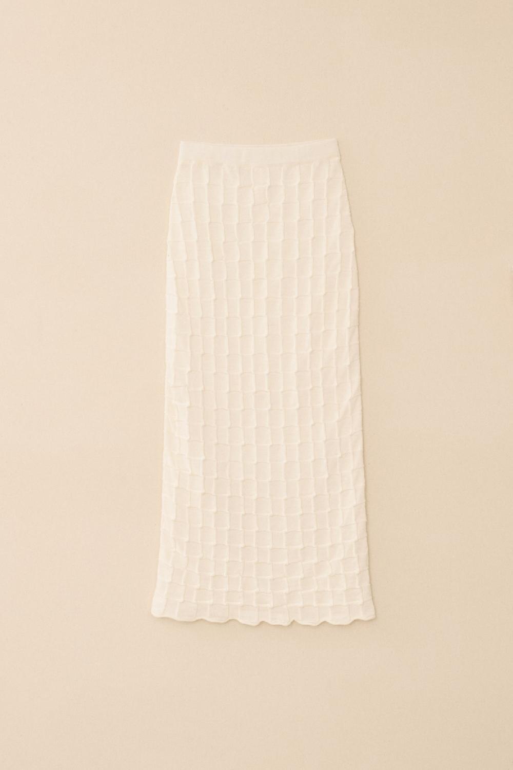 lauren manoogian INLAY SKIRT WHITE