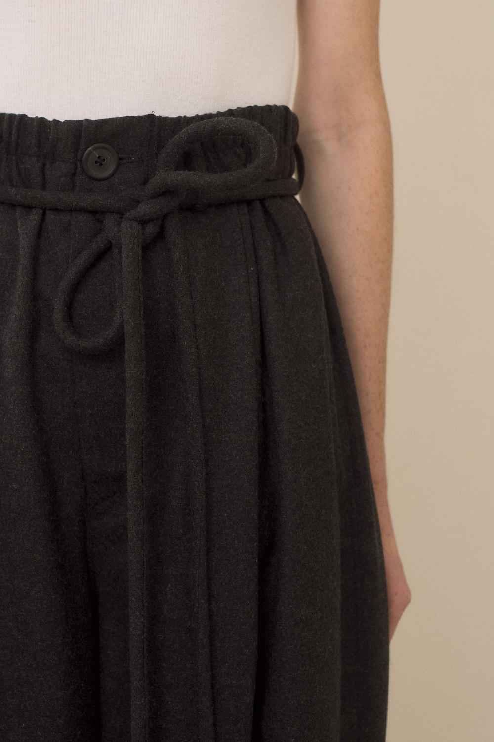 Lauren Manoogian LACE TROUSER CHARCOAL