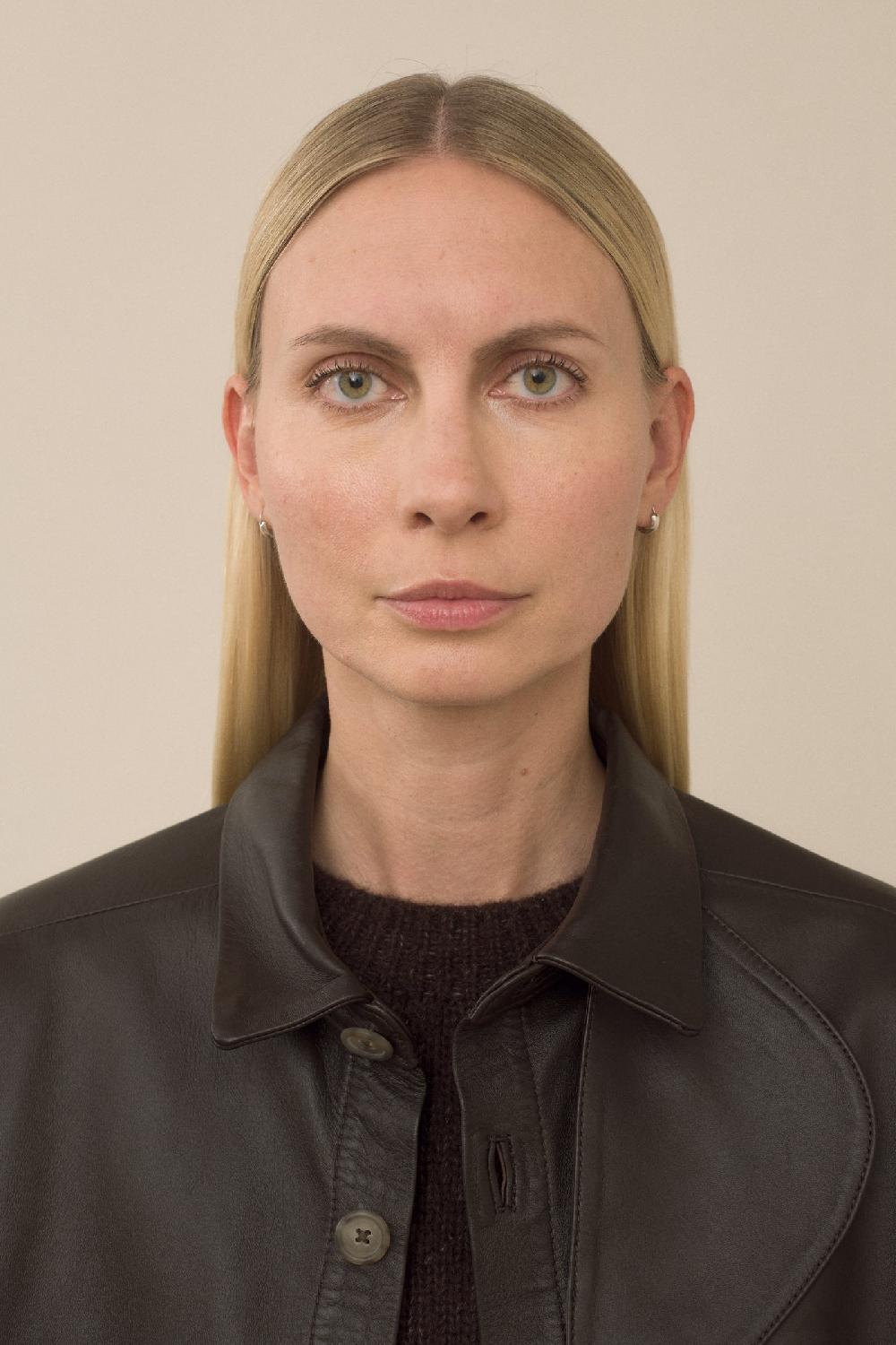 Lauren Manoogian LEATHER GAITER SHIRT ESPRESSO