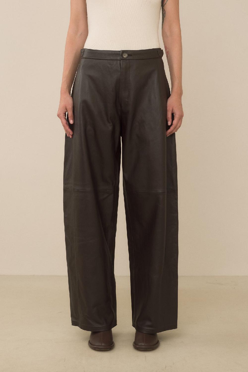 Lauren Manoogian LEATHER PANTS ESPRESSO