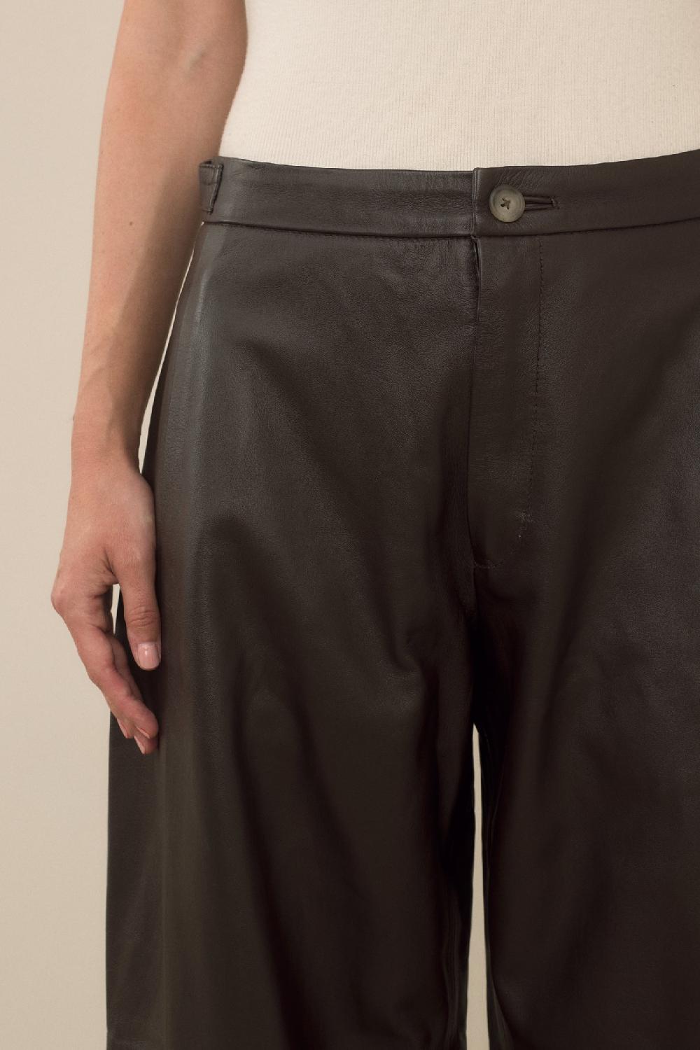Lauren Manoogian LEATHER PANTS ESPRESSO
