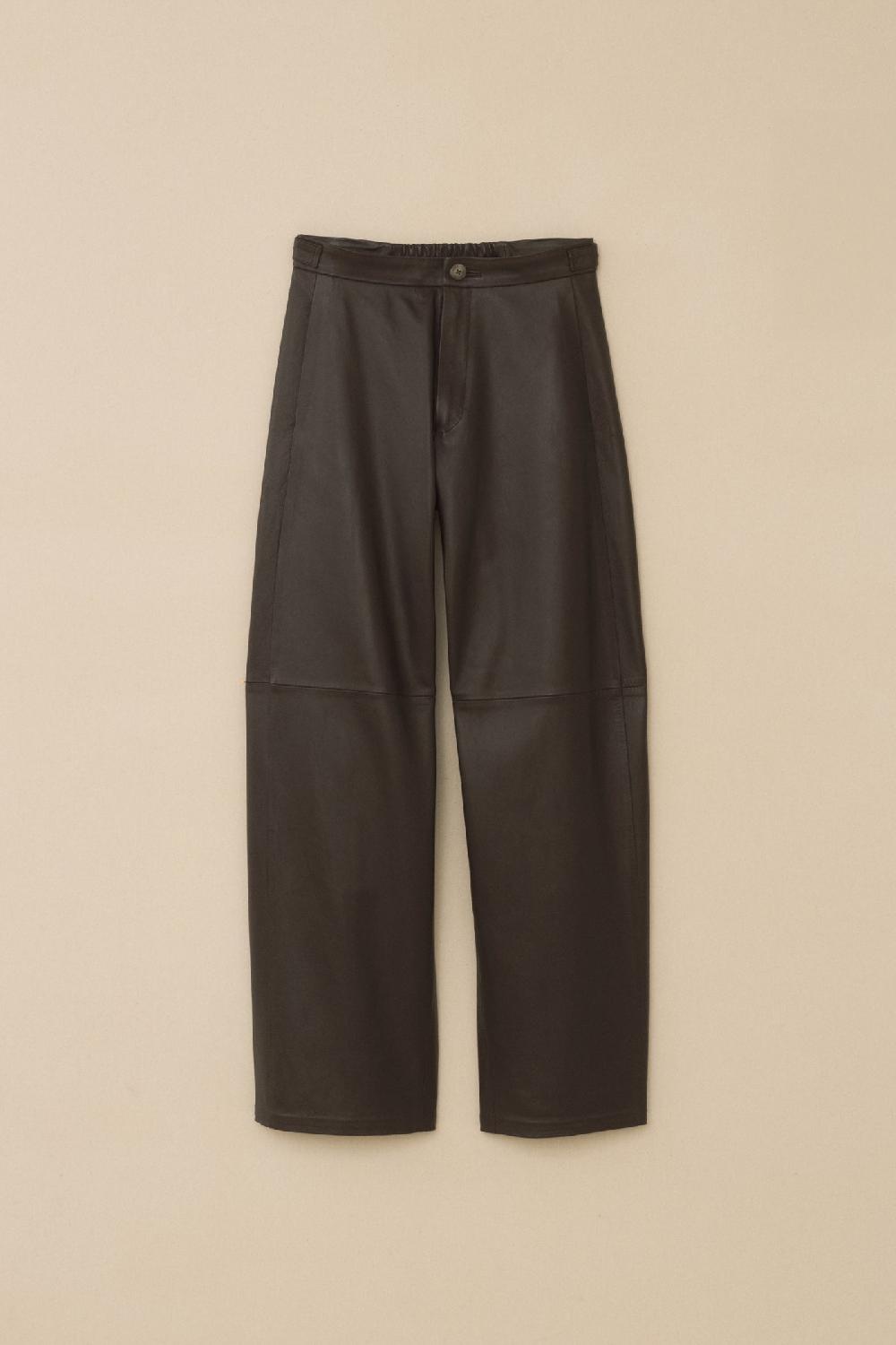 lauren manoogian LEATHER PANTS ESPRESSO