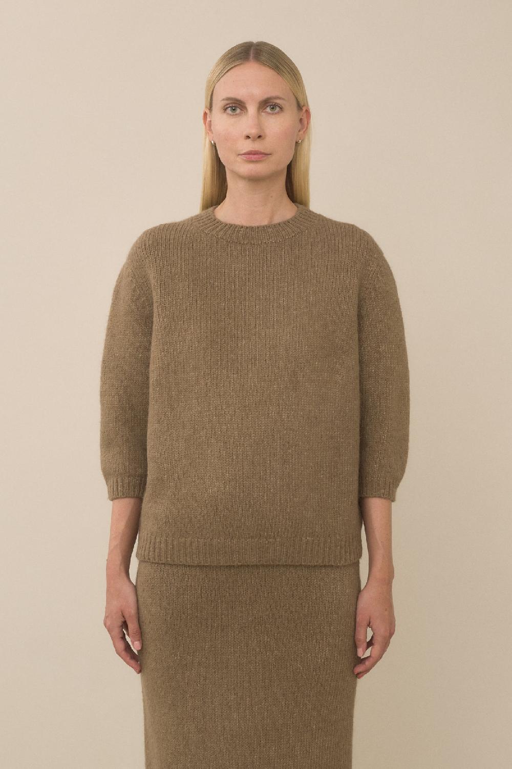 lauren manoogian LOFT BABY CREWNECK TOBACCO
