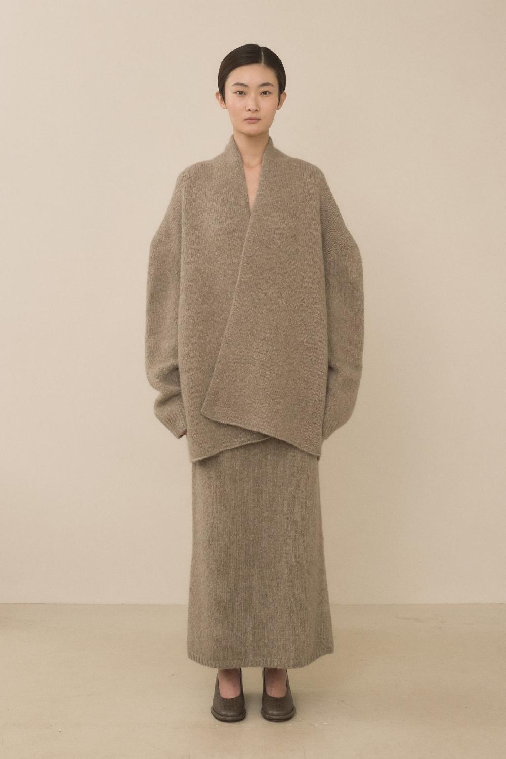 Lauren Manoogian LOFT SHAWL CARDIGAN ASH