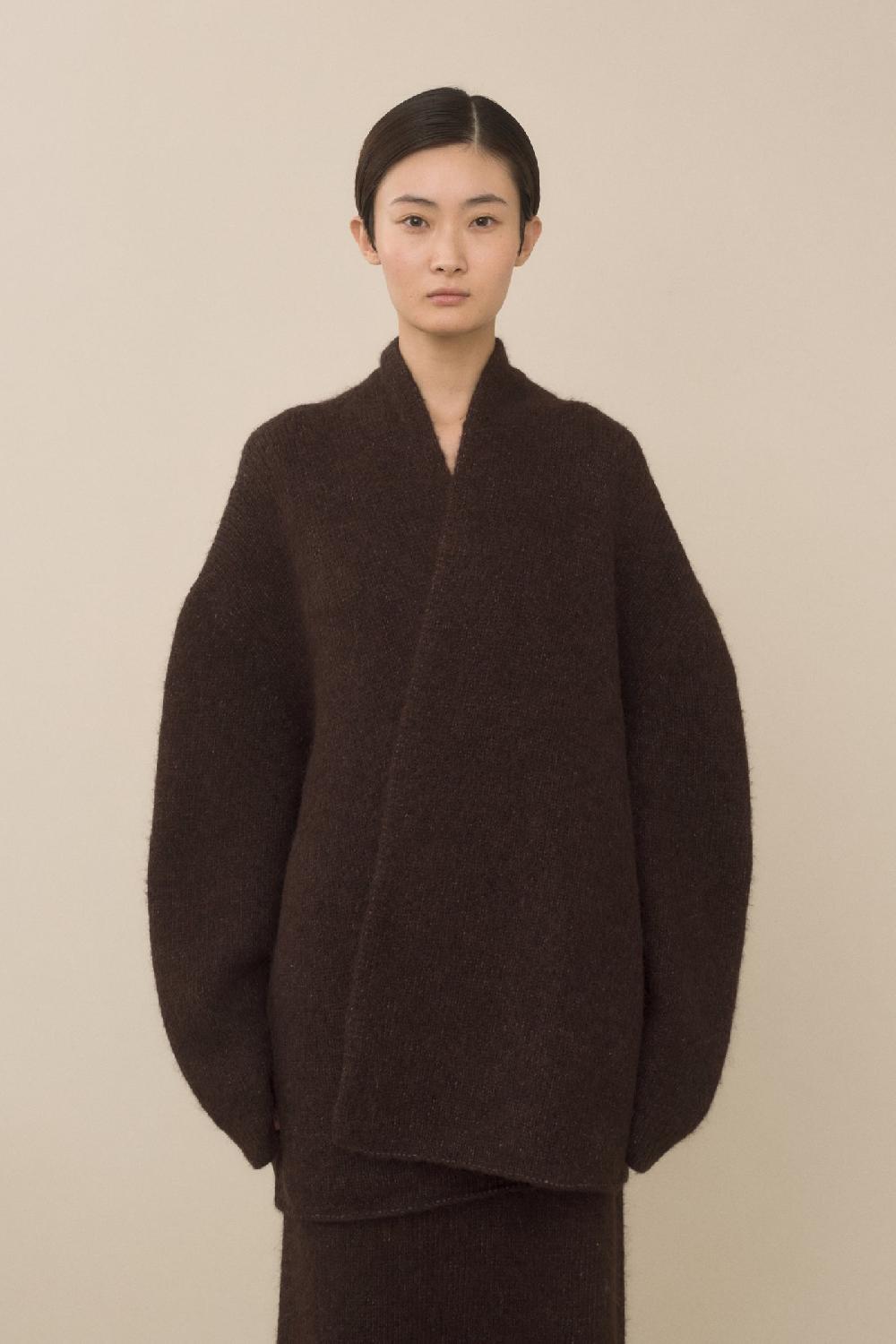 lauren manoogian LOFT SHAWL CARDIGAN SOIL