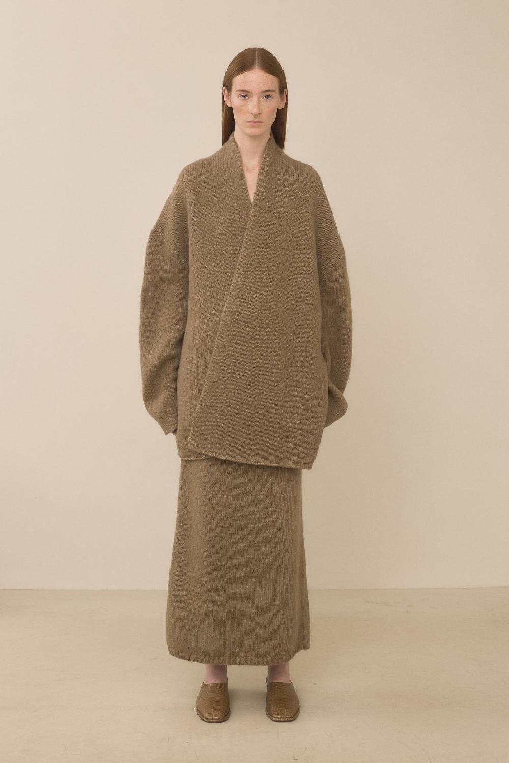 Lauren Manoogian LOFT SHAWL CARDIGAN TOBACCO