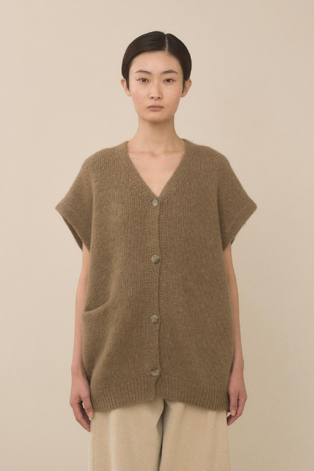 lauren manoogian LOFT VEST TOBACCO