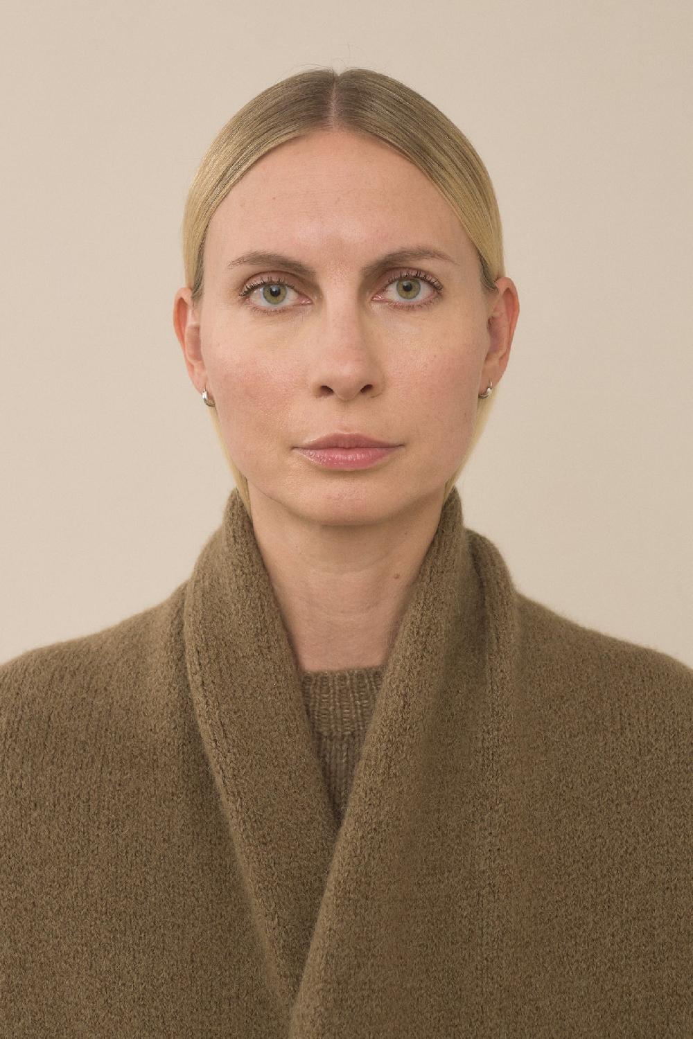 Lauren Manoogian LONG SHAWL CARDIGAN TOBACCO