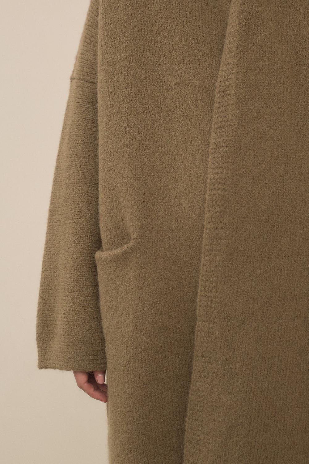 Lauren Manoogian LONG SHAWL CARDIGAN TOBACCO