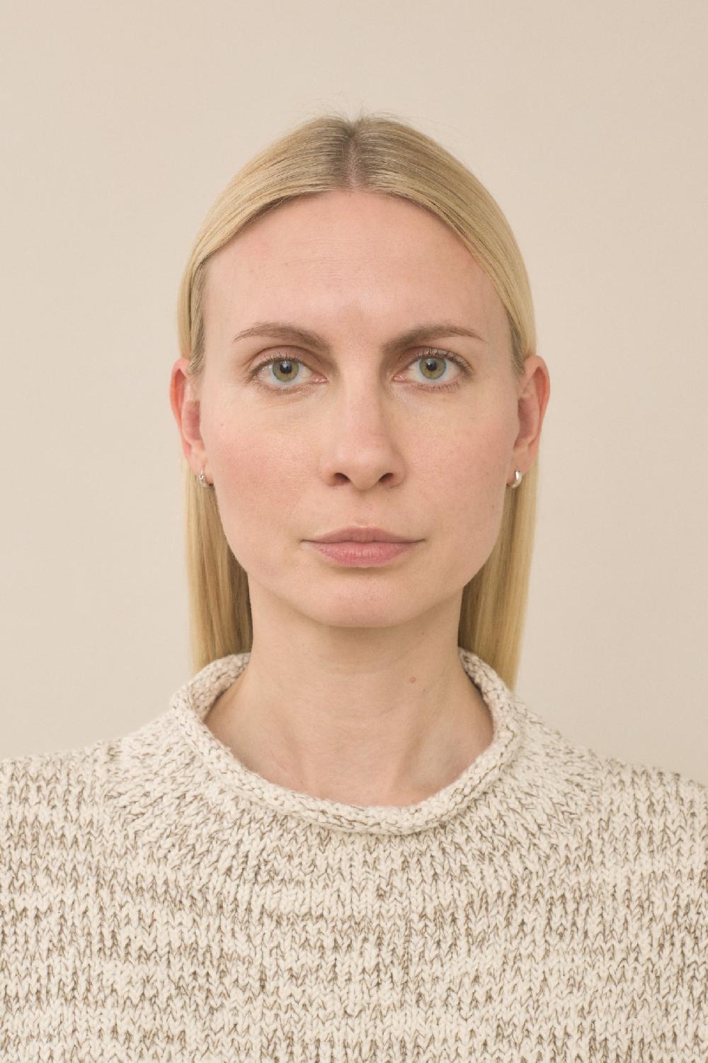 Lauren Manoogian MARL ROLLNECK RAW WHITE MARL