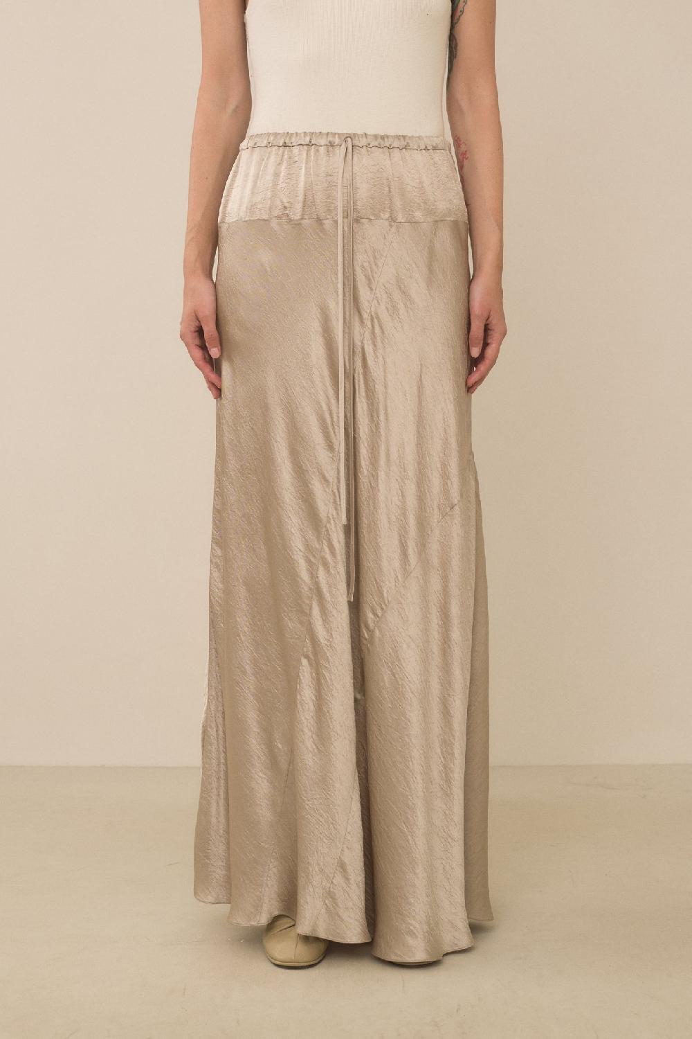 Lauren Manoogian NEW LUSTER SKIRT CHAMPAGNE