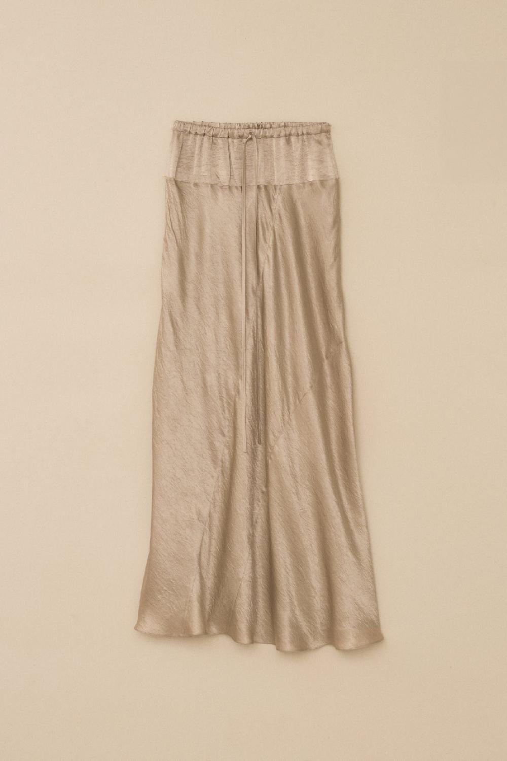 lauren manoogian NEW LUSTER SKIRT CHAMPAGNE