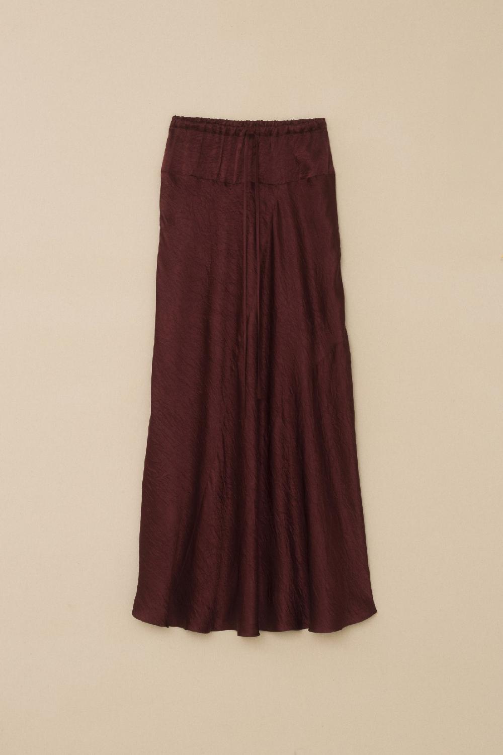 lauren manoogian NEW LUSTER SKIRT MERLOT