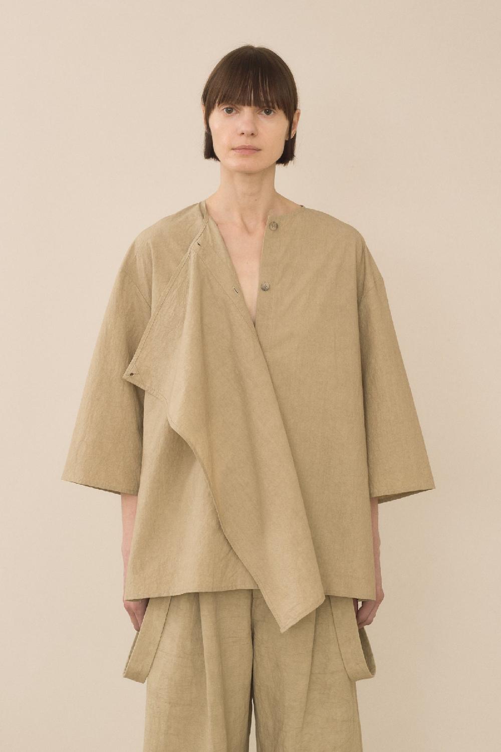 lauren manoogian PANEL SHIRT DRAB