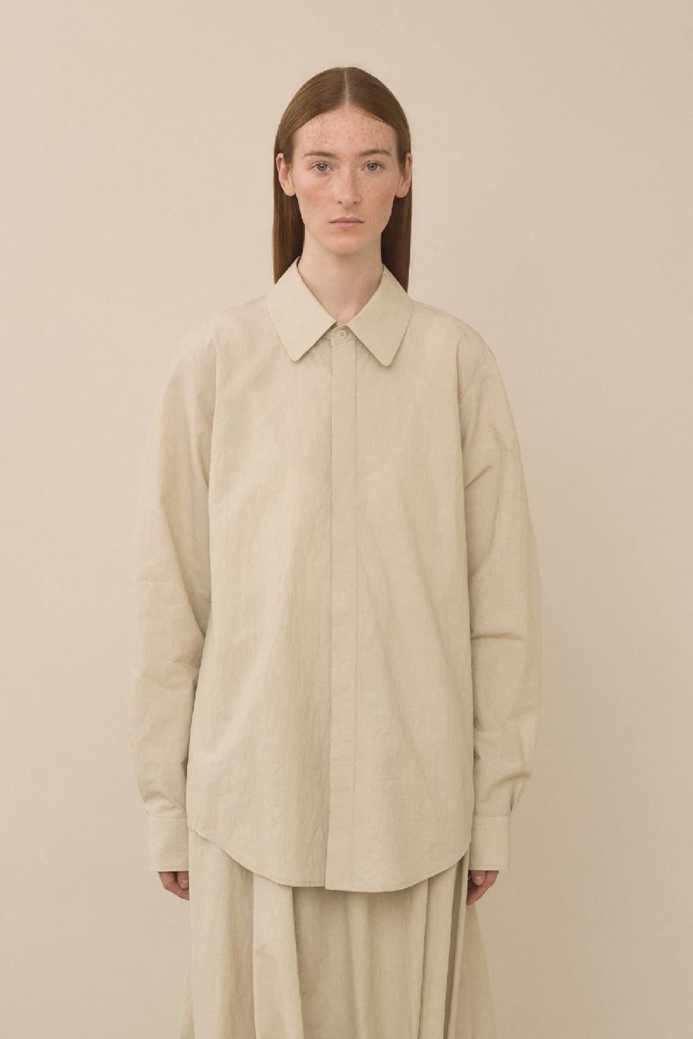 lauren manoogian PATTI SHIRT LIMEWASH