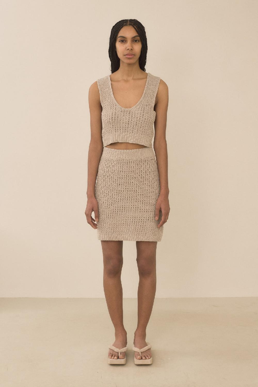 Lauren Manoogian RACK MINI SKIRT SISAL
