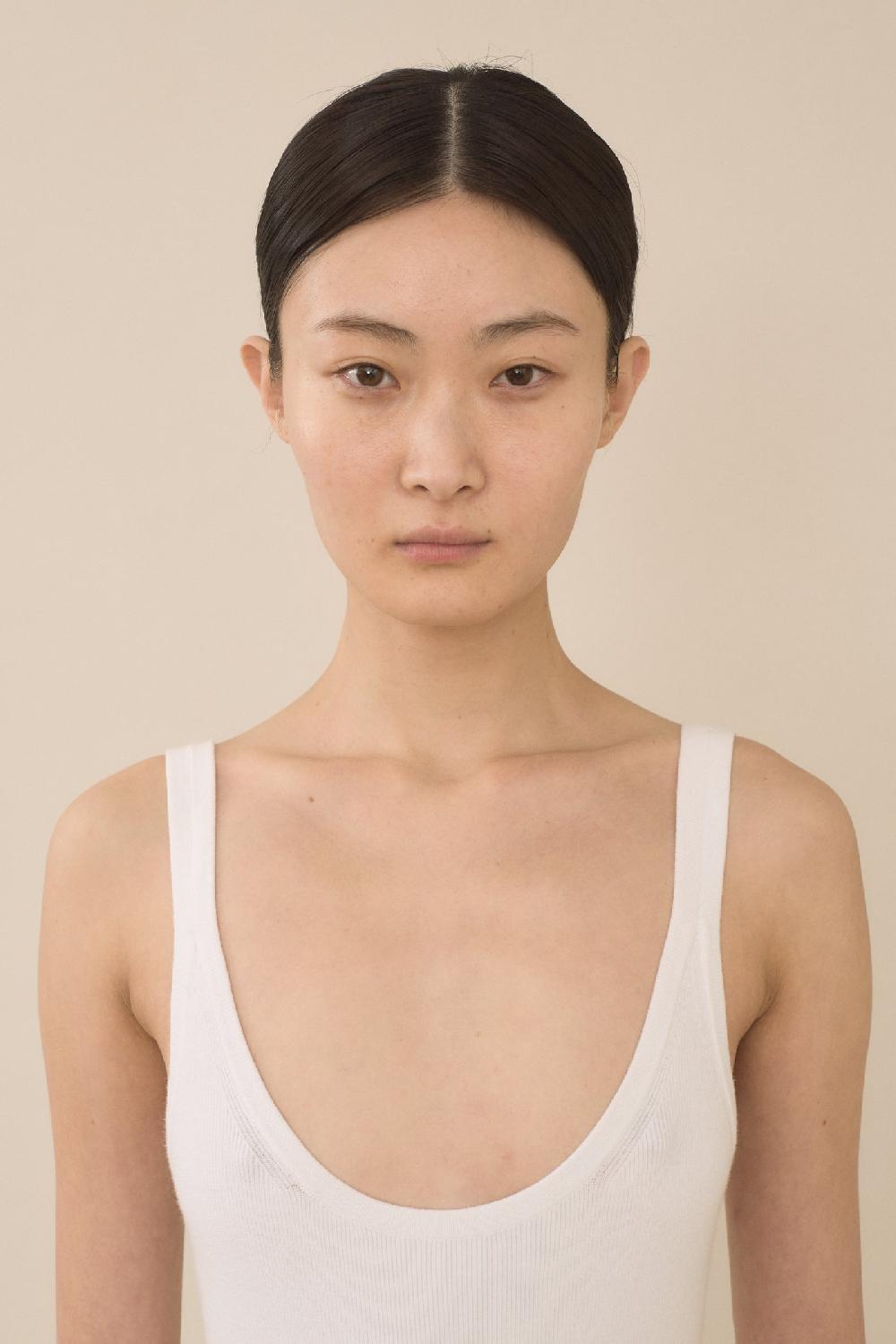 Lauren Manoogian RIB BODYSUIT WHITE