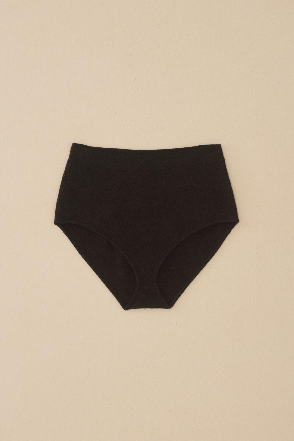 lauren manoogian RIB BRIEF BLACK MELANGE